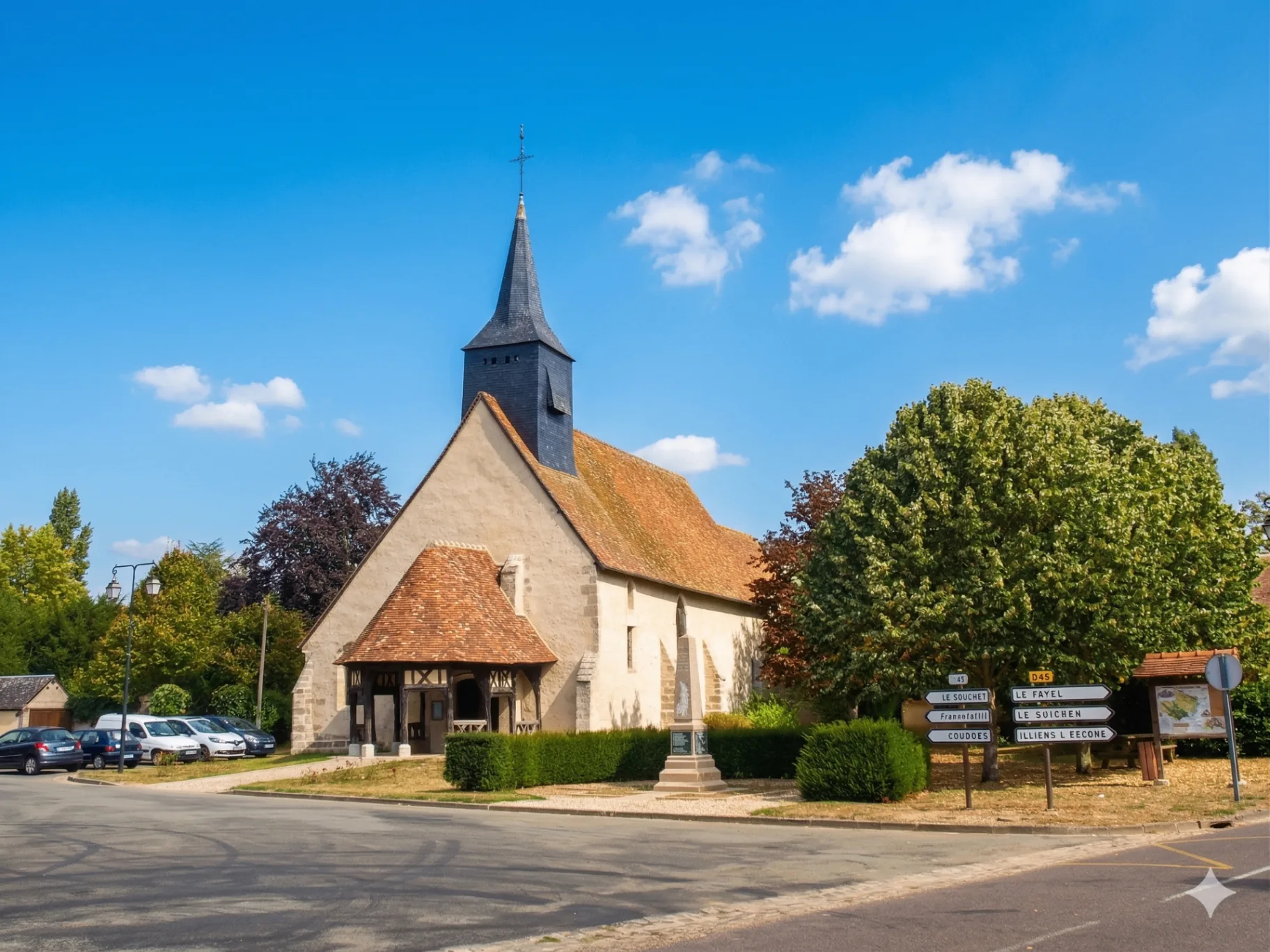 L'église Saint-Germain de Marcilly-la-Campagne aujourd'hui