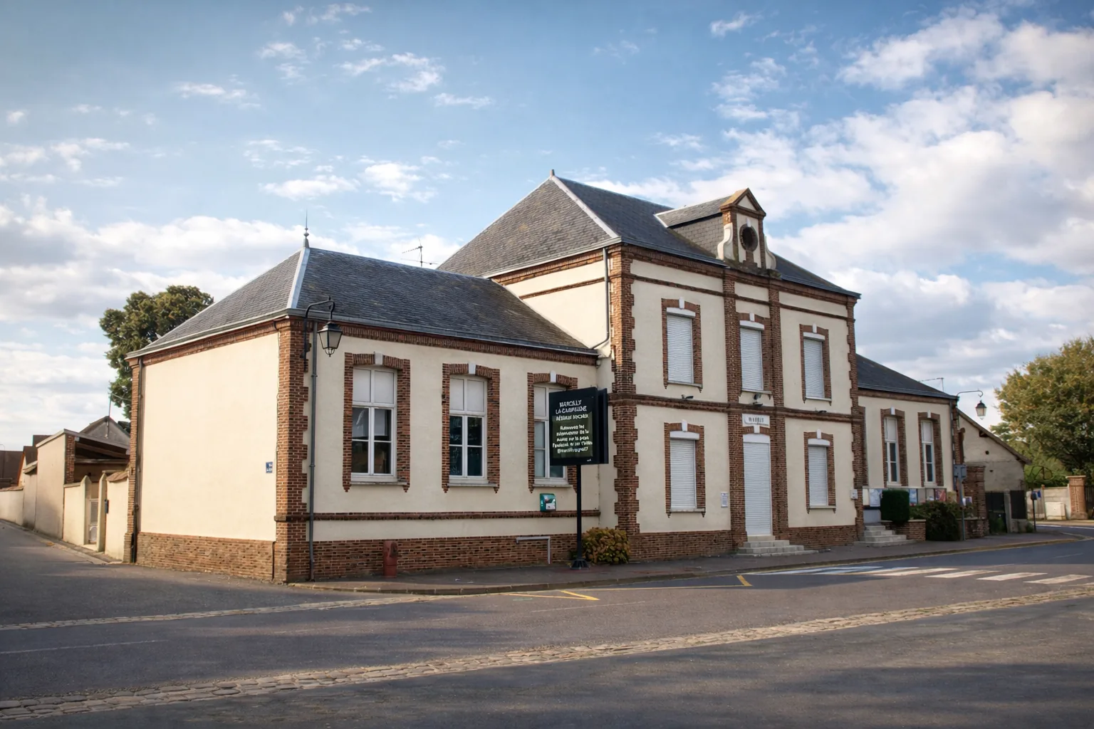 Bâtiment de la mairie de Marcilly-la-Campagne